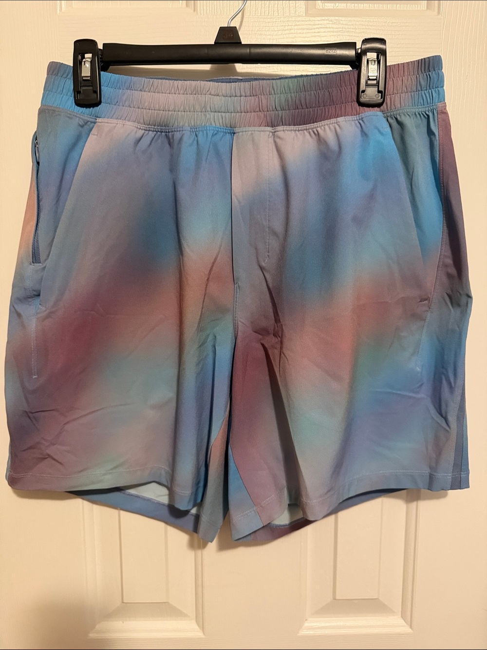 lululemon athletica Men's Pastel Tie-Dye Performance Shorts - Blue Pink